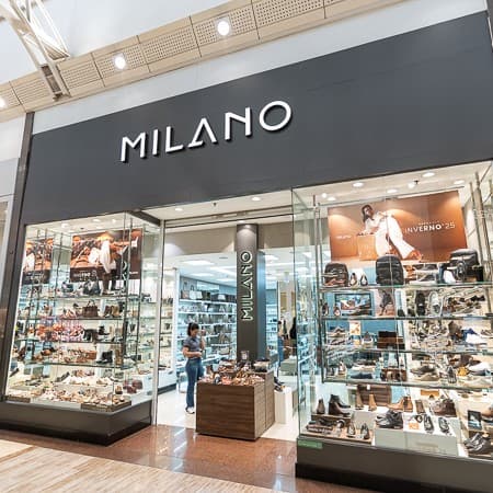 Logo da loja calcados milano