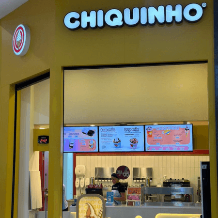 Logo da loja chiquinho sorvetes