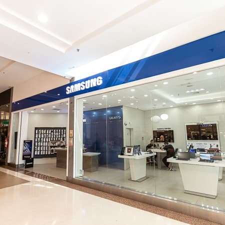Logo da loja samsung