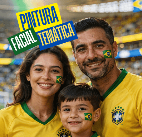 Pintura Facial Temática de Copa